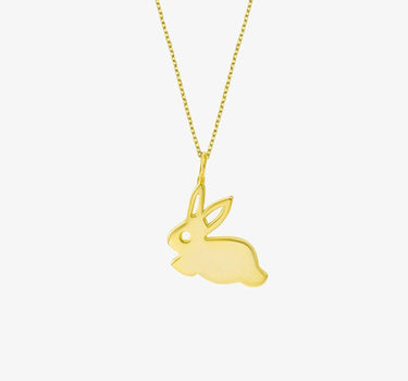 Bunny Rabbit Necklace | 14K Solid Gold Mionza