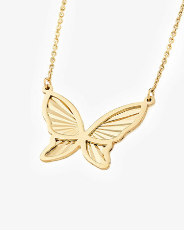 Butterfly Necklace | 14K Solid Gold Mionza