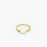 Chain Link Ring | 14K Solid Gold