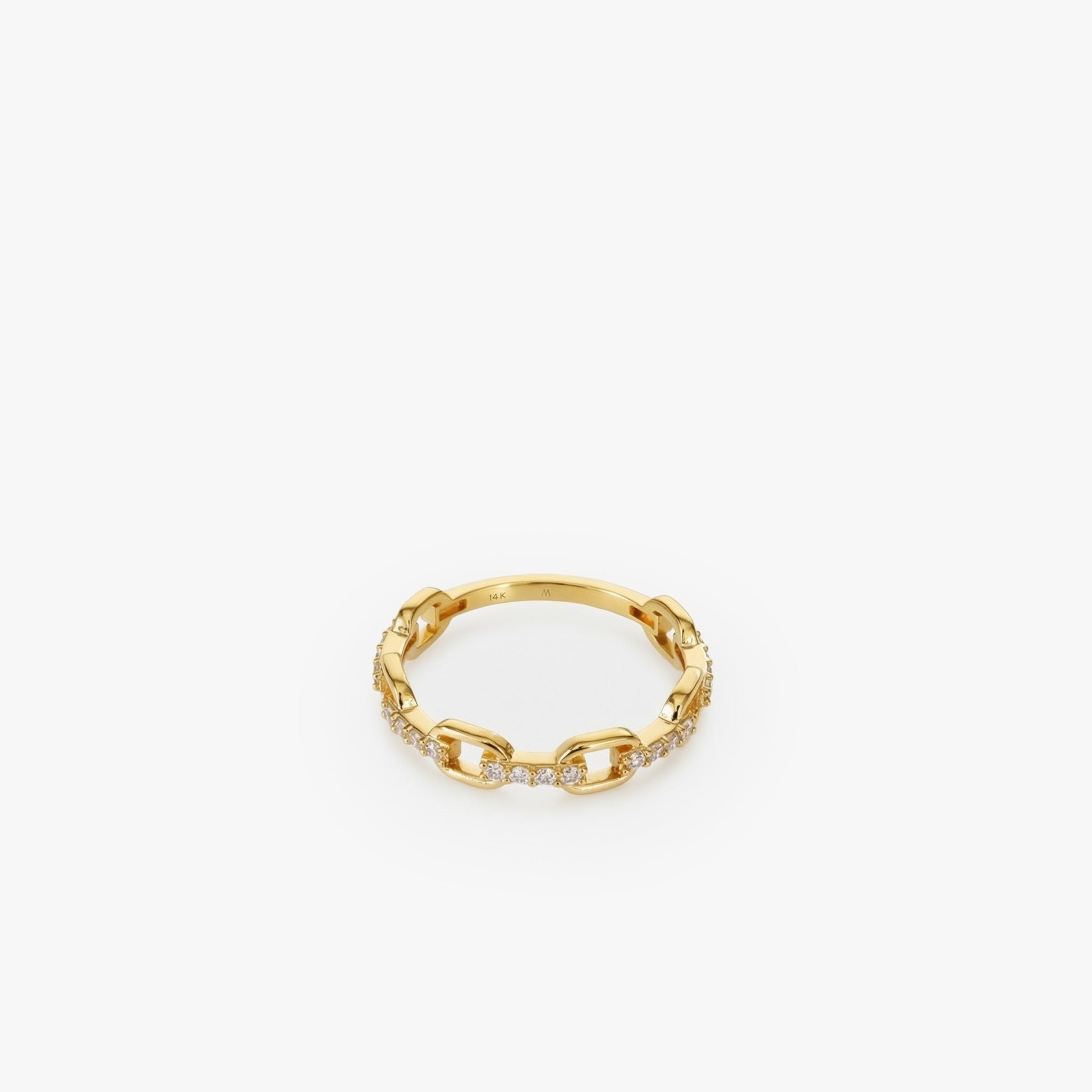 Chain Ring | 14K Solid Gold