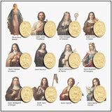 St. Elizabeth Catholic Medal Necklace | 14K Solid Gold