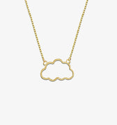 Cloud Necklace | 14K Solid Gold Mionza