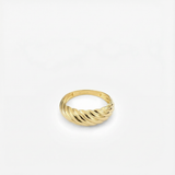 Croissant Dome Ring | 14K Solid Gold