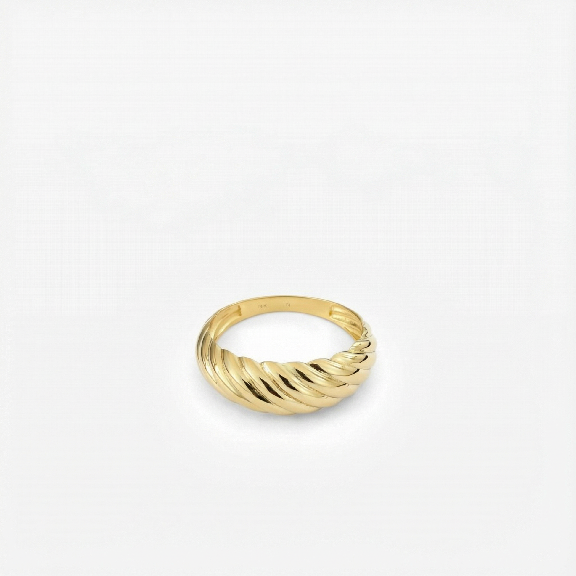 Croissant Dome Ring | 14K Solid Gold