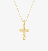 Cross Necklace | 14K Solid Gold - Mionza Jewelry-14k gold cross, 14k gold necklace, Christmas Gift, communion gift, dainty gold cross, gold cross necklace, jesus necklace, jewelry for mother, necklace for mom, necklace for women, religious necklace, rose gold necklace, Small Cross Necklace, tiny cross necklace