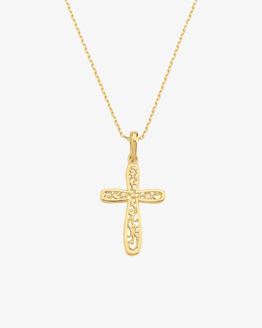 Cross Necklace | 14K Solid Gold - Mionza Jewelry-14k gold cross, 14k gold necklace, Christmas Gift, communion gift, dainty gold cross, gold cross necklace, jesus necklace, jewelry for mother, necklace for mom, necklace for women, religious necklace, rose gold necklace, Small Cross Necklace, tiny cross necklace