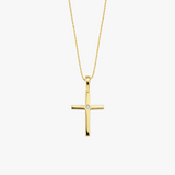 Cross Diamond Necklace | 18K Gold Vermeil
