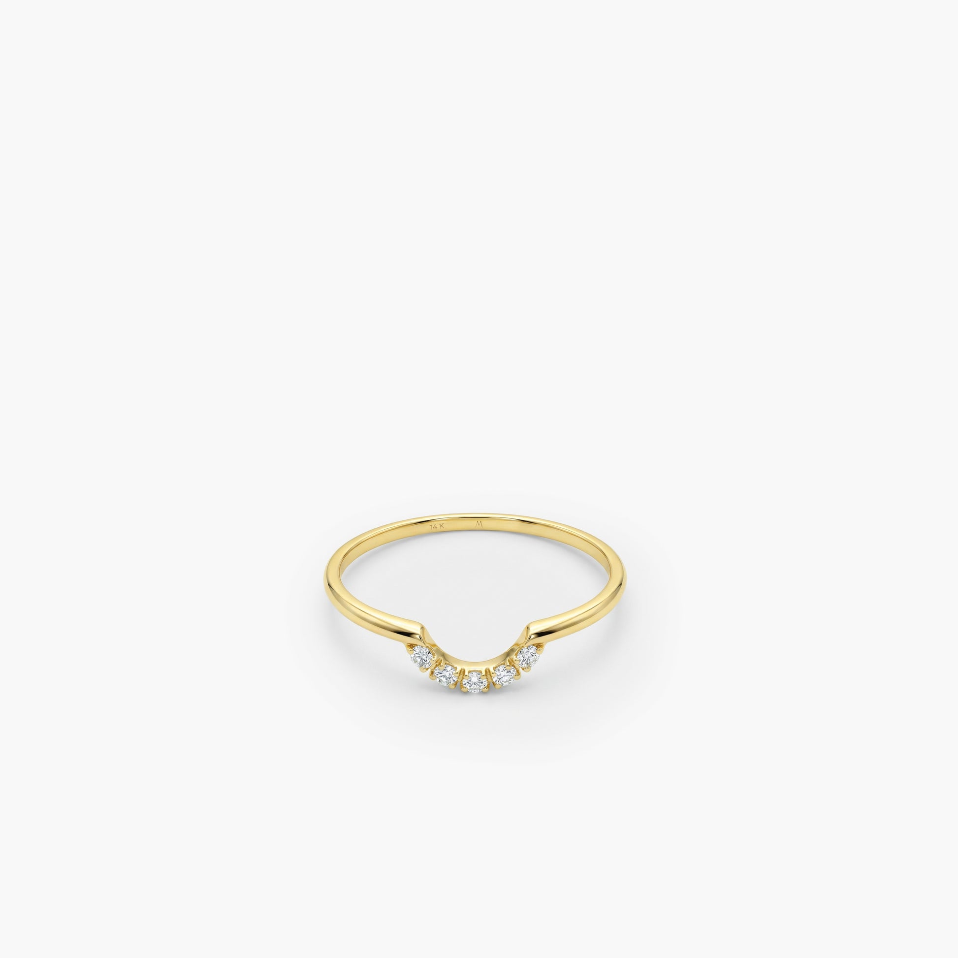 Curved Ring | 14K Solid Gold
