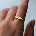 Custom Tarot Card Ring | 14K Solid Gold - Mionza Jewelry-astrology ring, custom engraved ring, engraved ring, personalized ring, signet ring, tarot card box, tarot card jewelry, tarot card ring, tarot cards, tarot jewelry, tarot ring, the sun tarot ring, witch ring