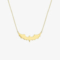 Dainty Bat Necklace | 14K Solid Gold or Gold Plated Options Mionza
