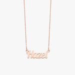 Lobster Name Necklace - Rose Silver