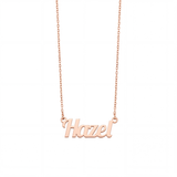 Lobster Name Necklace - Rose Silver