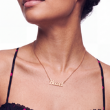 Lobster Name Necklace - Rose Silver