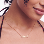 Lobster Name Necklace - Rose Silver
