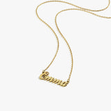 Custom Statement Name Necklace | 14K Gold Plated