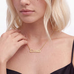Cloister Name Necklace - Solid Gold