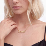 Cloister Name Necklace - Solid Gold