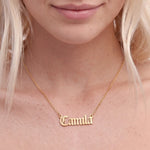 Cloister Name Necklace - Solid Gold