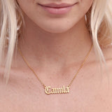Cloister Name Necklace - Solid Gold