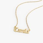 Cloister Name Necklace - Solid Gold