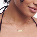Lobster Name Necklace - Solid Gold