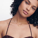 Lobster Name Necklace - Solid Gold