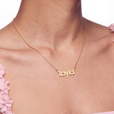 Rimousky Name Necklace - 14K Solid Gold