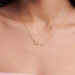 Rimousky Name Necklace - 14K Solid Gold