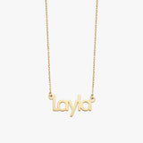 Rimousky Name Necklace - 14K Solid Gold