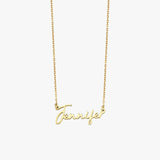 Signature Name Necklace | 14K Solid Gold