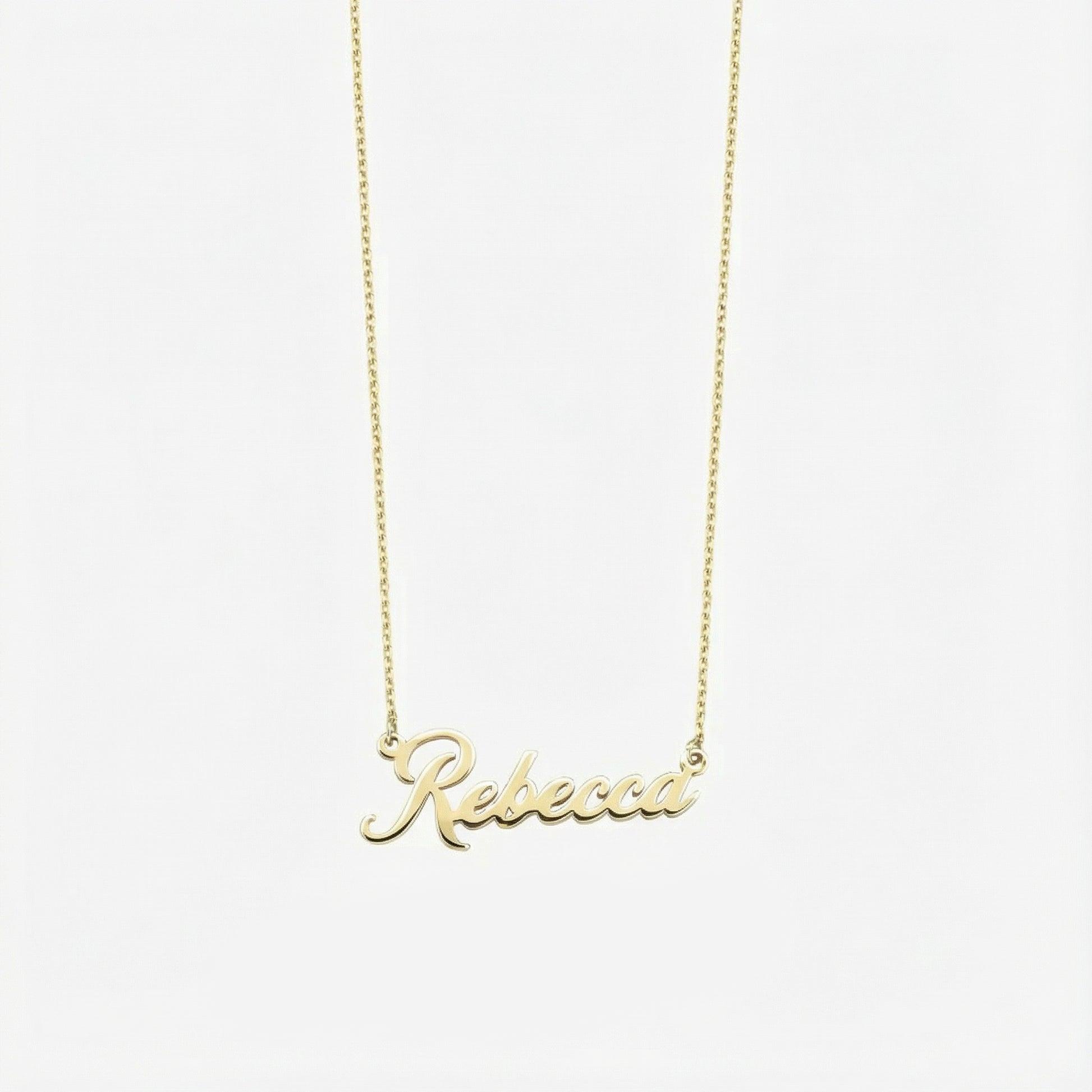 Name Necklace | 14K Solid Gold