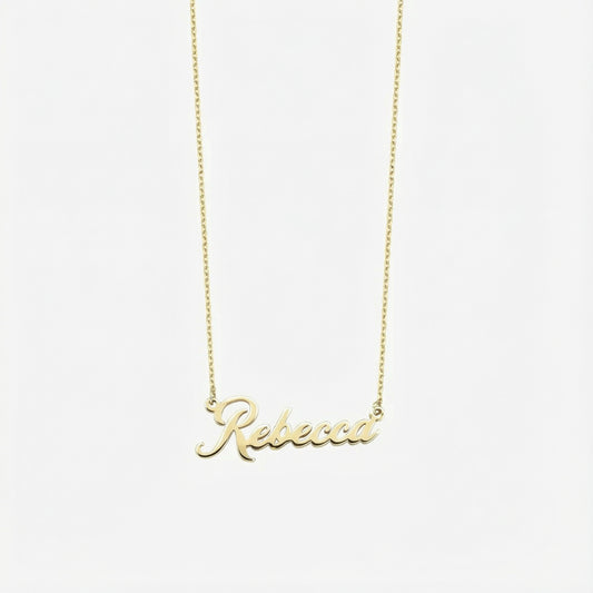 Name Necklace | 14K Solid Gold