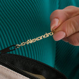 Personalized Name Tag Necklace Extender | 14K Solid Gold