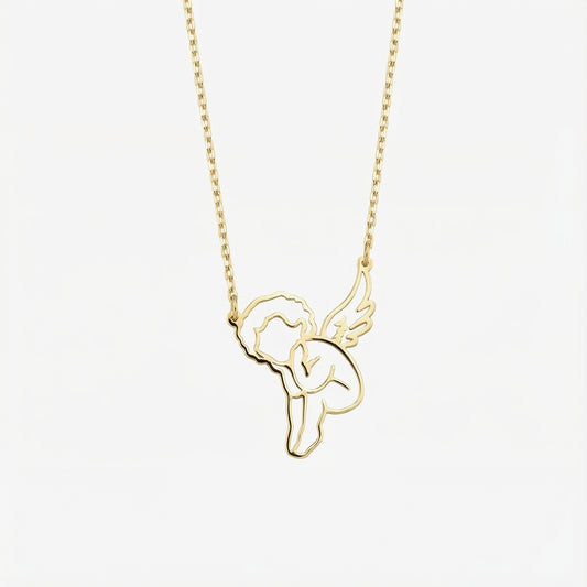 Angel Necklace | 14K Solid Gold