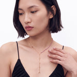 Tennis Chain Name Lariat Necklace