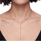 Tennis Chain Name Lariat Necklace