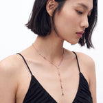 Tennis Chain Name Lariat Necklace