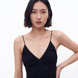Tennis Chain Name Lariat Necklace