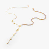 Tennis Chain Name Lariat Necklace