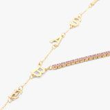 Tennis Chain Name Lariat Necklace