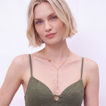 Paperclip Chain Name Lariat Necklace