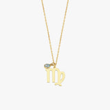 Zodiac Sign Necklace | 14K Solid Gold