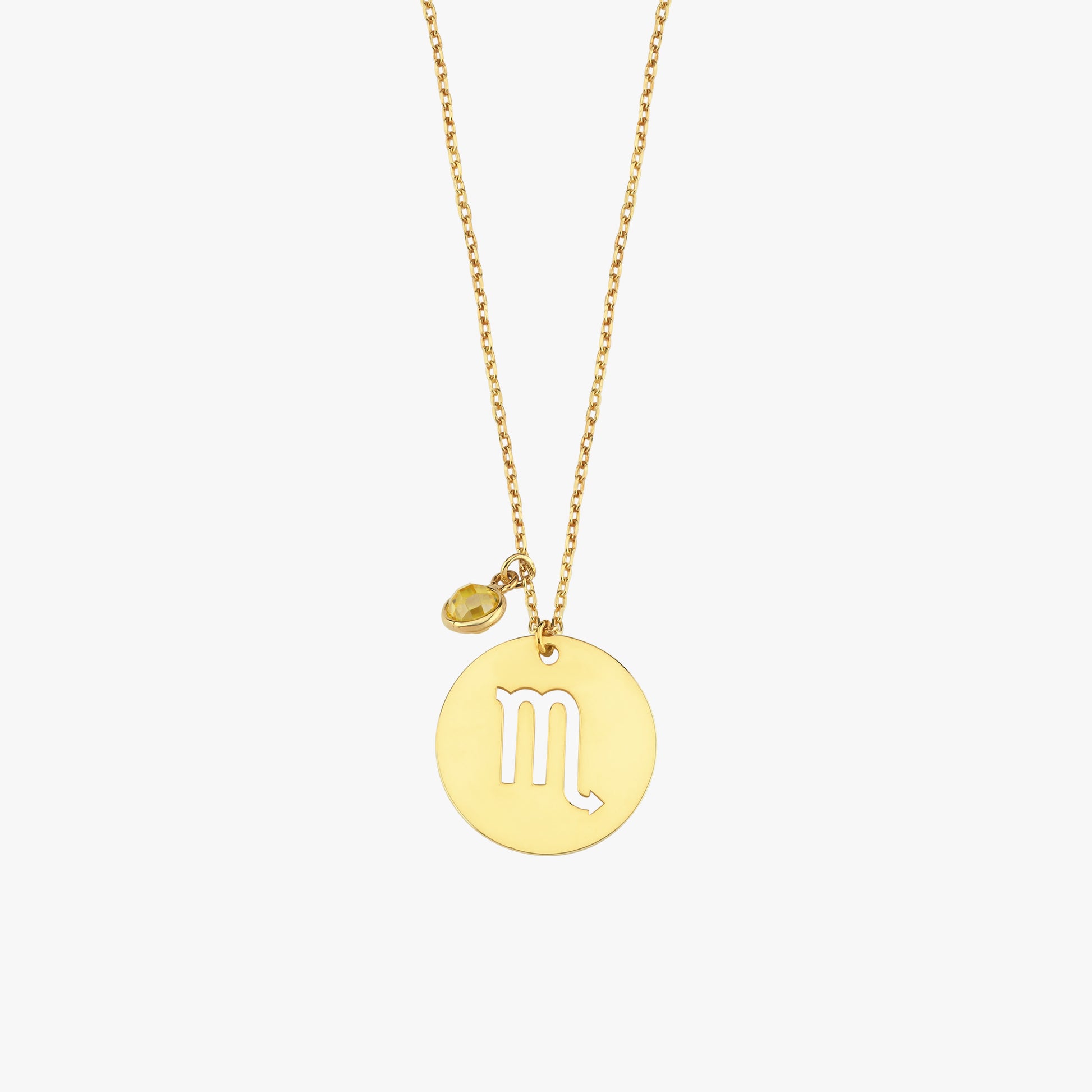Zodiac Coin Necklace | 14K Gold Plated