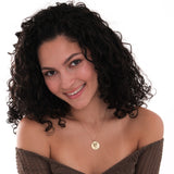 Engraved Pet Photo Necklace | 14K Solid Gold