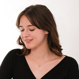 Pink Opal Necklace | 14K Solid Gold