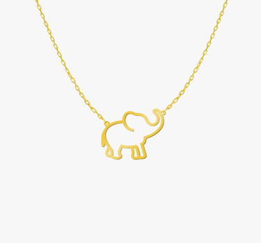Elephant Necklace | 14K Solid Gold Mionza