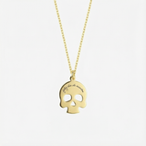 Engraved Dia De Los Muertos Necklace