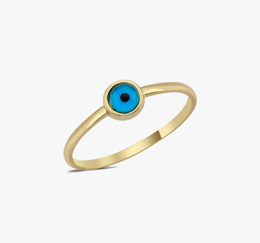 Evil Eye Ring for Women | 14K Solid Gold Mionza