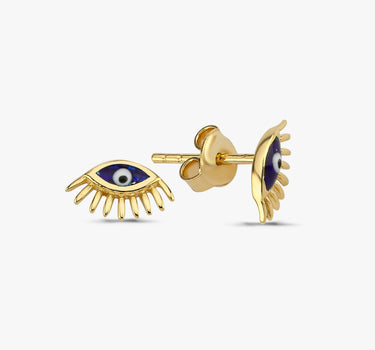 Eye Earrings | 14K Solid Gold Mionza