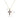 Garnet Cross Necklace | 14K Solid Gold